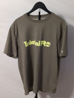 Timberland PRO Men's Base Plate Short Sleeve T-Shirt Olive Green Size Large L/G